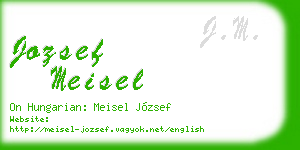 jozsef meisel business card