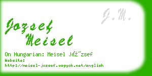 jozsef meisel business card